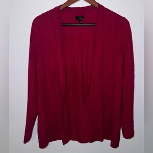 Talbots Rich Red Cardigan Sweater